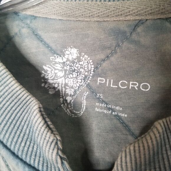 Pilcro And The Letterpress Anthropologie Quilted Bomber Jacket Top XS Grunge - Picture 7 of 14
